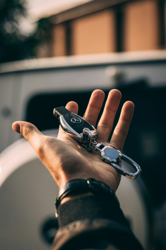 A person holding car keys — illustrating Islamic car finance options in the UK